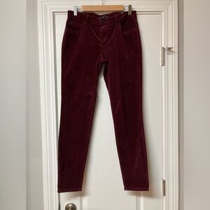 Kut From The Kloth Diana Burgundy Corduroy Jean’s NWT